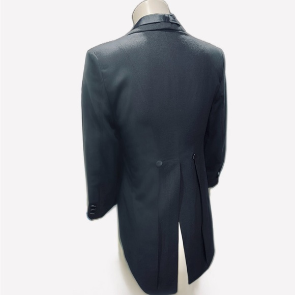 🧥🎩 OSCAR DE LA RENTA Formal Tailcoat Jacket | Made in USA | Late 80s, 00 Petite - Picture 7 of 11